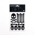 RydeSafe Reflective Decals Skull & Bones Kit, Black