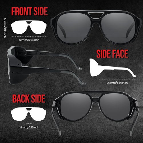 DreamCalf Z87 Polarized Sports Sunglasses for Men with Aviator Sun Glasses with UV Protection for Cycling Fishing Driving