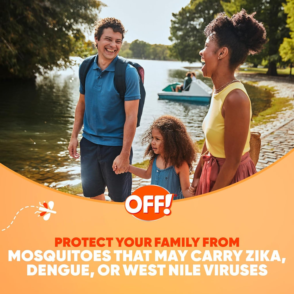 Off! Family Care Mosquito & Tick Repellent - Smooth & Dry Bug Spray, Travel Size 2.5 oz.