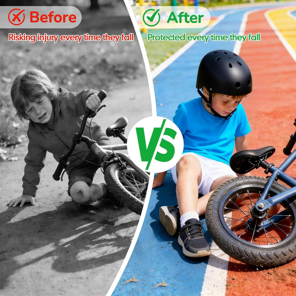Skiennix Kids Bike Helmet - Adjustable Lightweight Safety Gear for Ages 1-14 | Multi-Sport Use