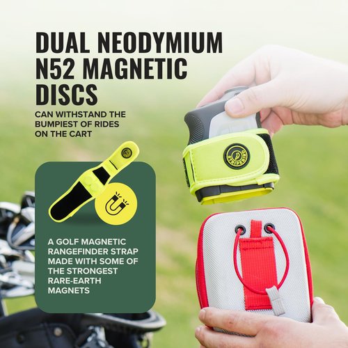 Stripebird - 2.0 Slim Magnetic Golf Rangefinder Strap (Volt - Form Fitting & No Buckle Strap)