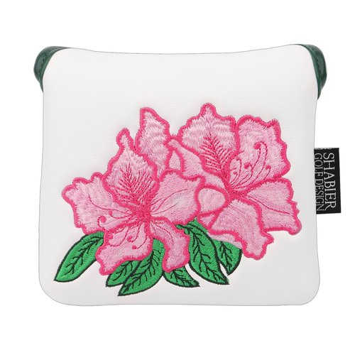 SHABIER Golf Large Mallet Putter Headcover with Flower Design for Golf Putter Club