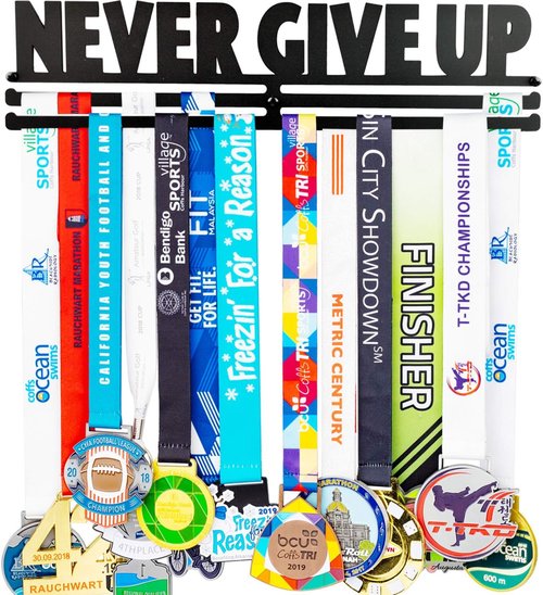 Medal Holder - Display Rack for Over 40 Medals | Sports Medal Hanger with Easy Hanging Bars