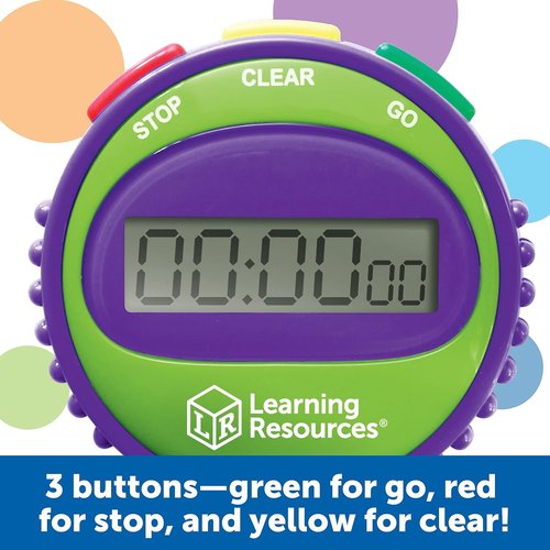Learning Resources Simple Stopwatch - Ideal for Science Investigations & Timed Math Exercises | Ages 5+