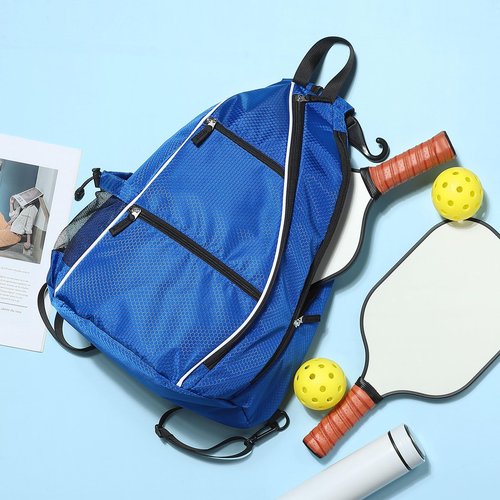 SUIKIHUM Pickleball Bags for Rackets, 32L Tennis Backpack Convertible Sling Bag for Rackets Lightweight Casual Pack for Men Women Ladies (Blue)