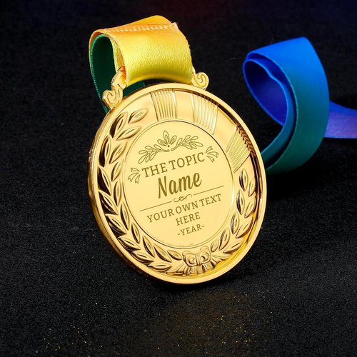 Custom Gold Medals by [Brand Name] - Personalized Award Medals for Sports, School & Events | Design Your Own