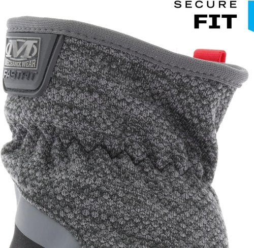 Mechanix Wear ColdWork FastFit Winter Work Gloves - Wind & Water Resistant, Fleece Insulated, Touch Capable | Black/Gray, Large