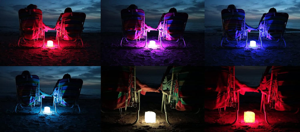 Solight Design SolarPuff Merlin Solar Lantern - Waterproof Rechargeable LED Camping Light | Color Therapy, Collapsible for Emergencies