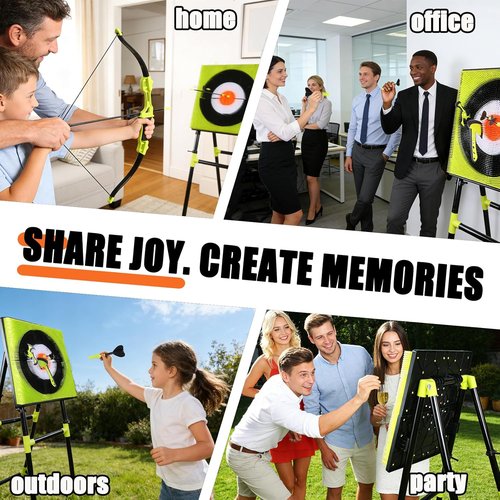 4-in-1 Axe Throwing Game by Backyard Fun | Complete Set with Axes, Darts & Targets for Indoor/Outdoor Competition