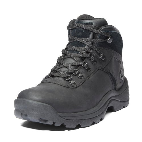 Timberland Men's Flume Mid Waterproof Hiking Boot, Black Full-Grain-NEW 2024, 10 Wide