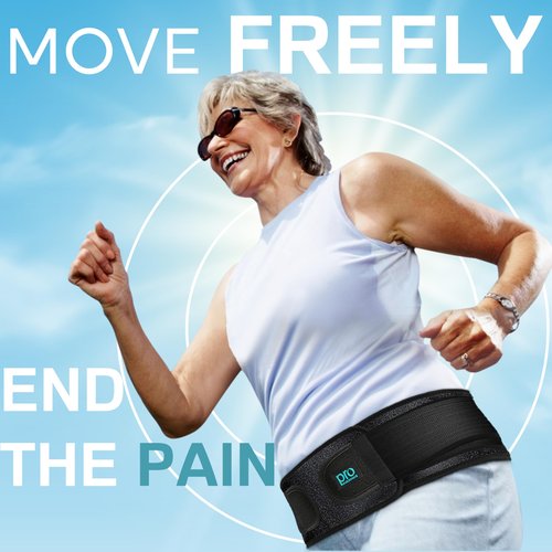 Sacroiliac Hip SI Belt for Women and Men That Alleviates Sciatic, Pelvic, Lower Back, Leg and Sacral Nerve Pain Caused by Si Joint Dysfunction| USA Patented - Hip Brace Support (Regular/Black)
