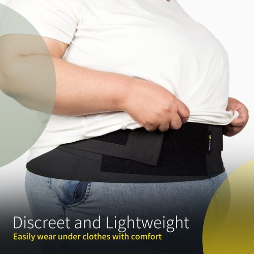 BraceUP Plus Size Back Brace for Woman and Man - Extra Large Lower Back Support with Straps and Compressions, Back Pain Relief, Abdominal Plus Size Binder (3XL 52-62 In)