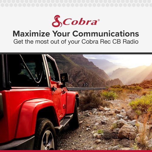Cobra 75 All Road CB Radio Wireless Microphone with Bluetooth Connectivity - AM/FM, Waterproof, Pack of 1