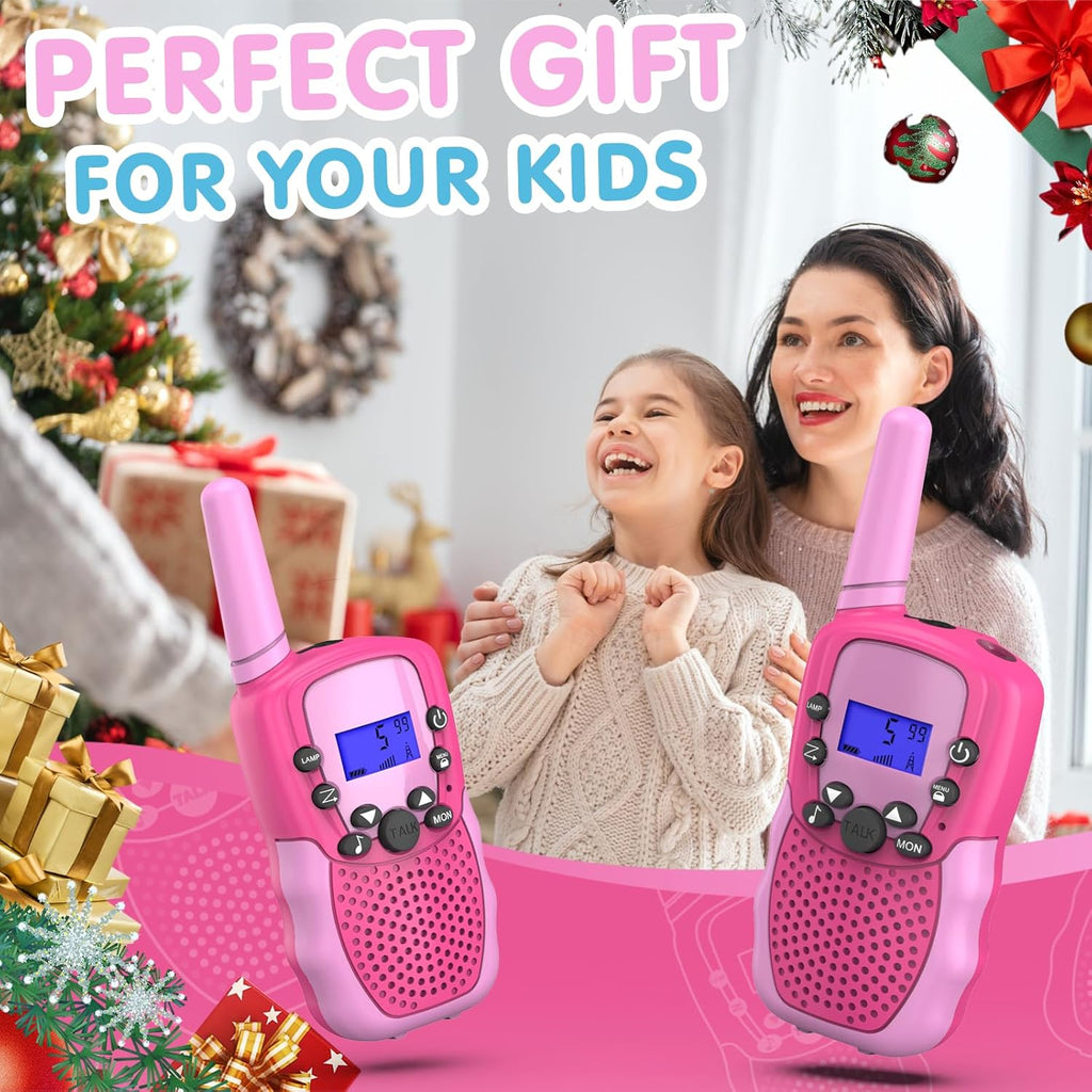 Selieve Walkie Talkies for Kids - 22 Channels, 2-Way Radio with Backlit LCD Flashlight | 3-Mile Range for Outdoor Adventures