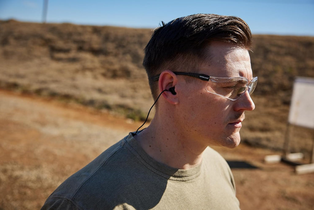 Safariland Pro Impulse Plus Hearing Protection - In-Ear Earplugs with Keychain Case for Shooting & Hunting