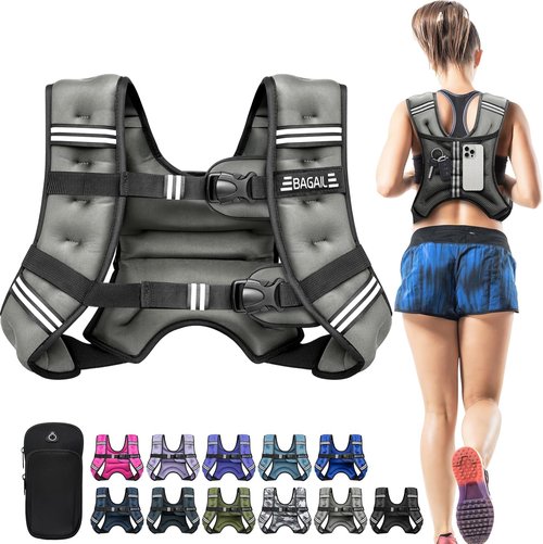 BAGAIL Comfort-Fit Weighted Vest for Women - Even Weight Distribution & No-Chafe Design | 5-30lbs Options