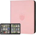 GERMUN Trading Card Binder - Premium 12 Pocket Album for 720 Cards | Double-Sided Holder in Pink