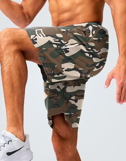 G Gradual Men's Athletic Gym Shorts - Quick Dry Mesh with Zipper Pockets | 5"/7"/10" Sizes for Basketball & Running