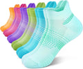 PAPLUS Ankle Compression Socks - Cushioned Low Cut Running Socks for Women | 6 Pairs