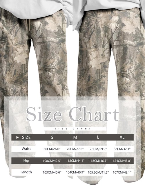 HOCANDY Womens Wide Leg Camo Sweatpants Baggy Drawstring High Waisted Camouflage Sweat Pants Fleece Camo Pants with Pockets