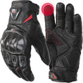 KEMIMOTO Motorcycle Gloves - Sheepskin Leather Protection for Men | Ideal for Motocross & ATV Riding