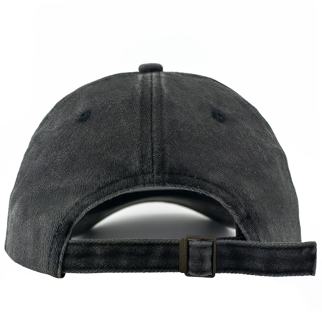 Pizza Embroidered Baseball Cap Vintage Washed Cotton Hat for Men Women