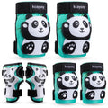kcayony Kids Knee Elbow Wrist Pads Set for Boys Girls Age 3-15 Years, Protective Gear for Skateboard Bike Roller Skating Scooter Inline Skating Sports (Cyan, M(8-15years Old)(55-88lb))