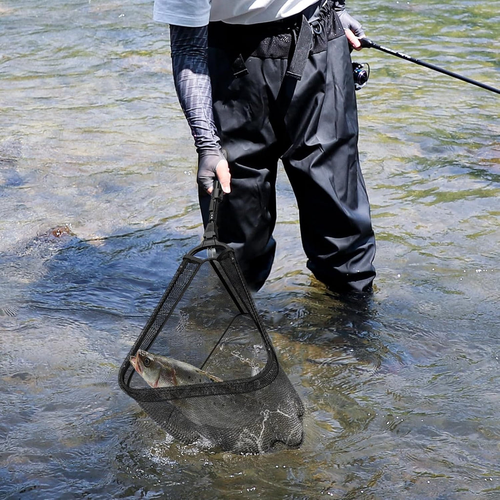 Skiennix Fishing Net - Telescoping Handle & Collapsible Design - Quick Unfolding for Easy Use