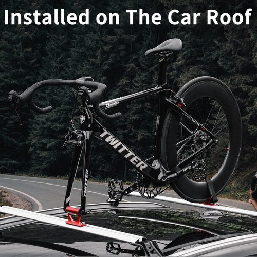 MUQZI Bike Fork Mount - Thru-Axle Holder for MTB & Road Bikes | 20x100mm/20x110mm, Red