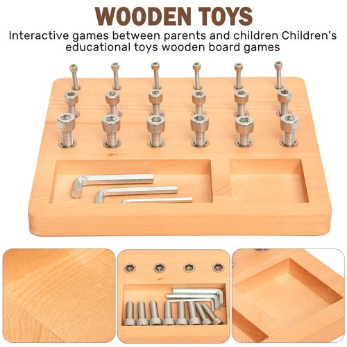DICYWUDI Wooden Pegboard for Finger Dexterity, Finger Strength Trainer for Hand Grip Strengthener Targeted Strength, Relief & Recovery– for Men, Women, and Seniors