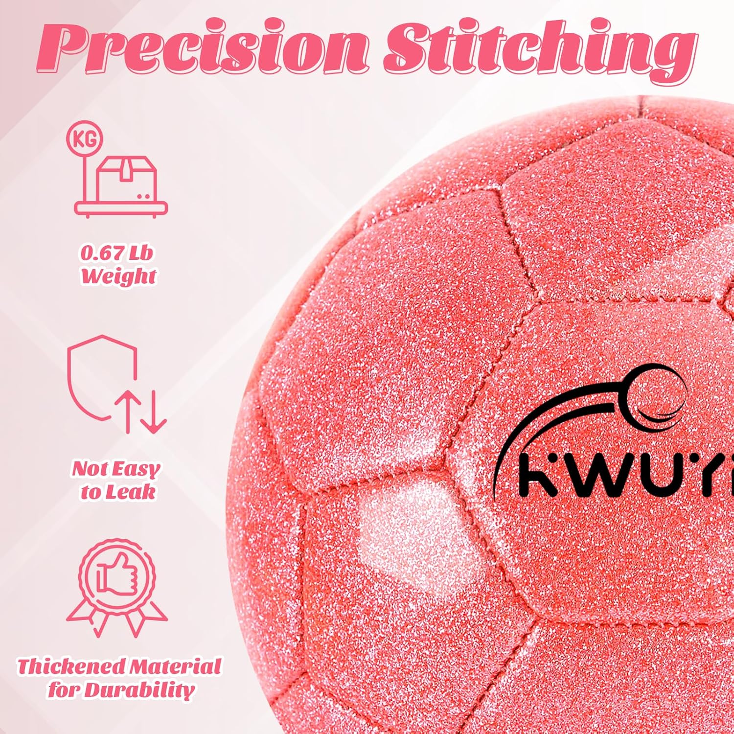 Skiennix 4Pcs Soccer Goals Set - Indoor Soccer Nets with 2 Toddler Balls & Pump - Pink/Purple
