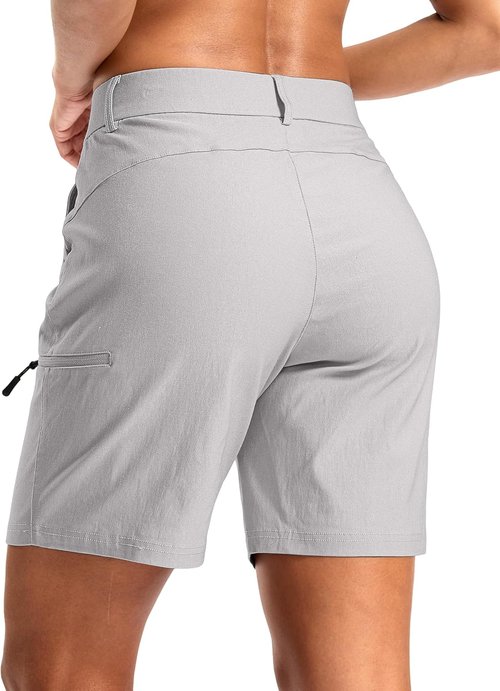 G Gradual Women's Hiking Cargo Shorts - Quick Dry Lightweight Summer Travel Shorts with Pockets