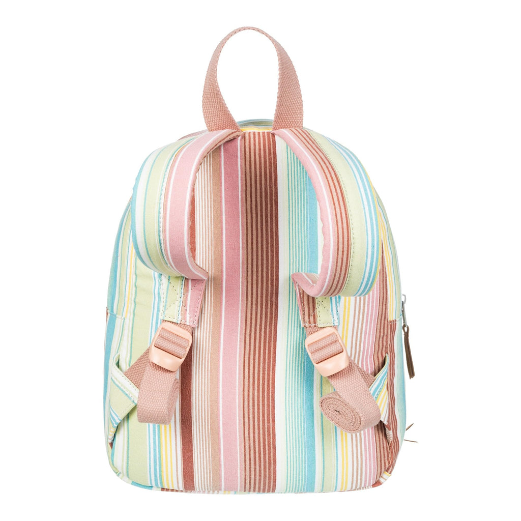 Roxy Women Always Core Backpack | Travel | Everyday Carry | Beach | Polyester | 8L Capacity - White Salty Stripe