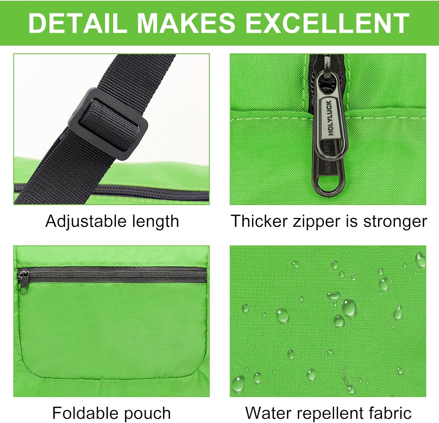 Skiennix Foldable Travel Duffel Bag - Versatile Luggage for Gym & Travel | Green Color