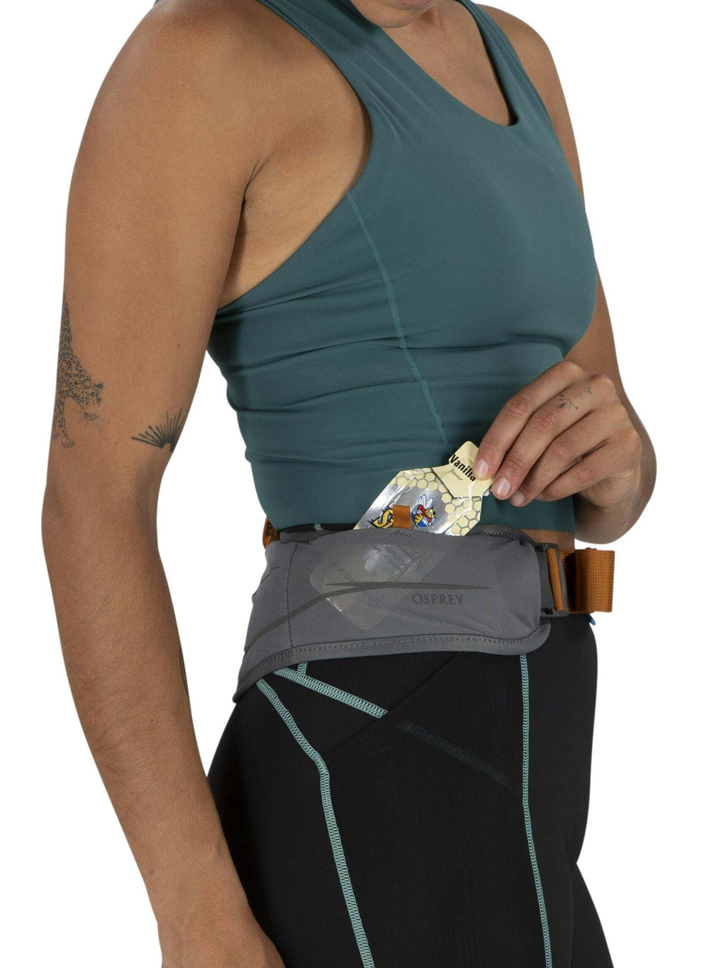 Osprey Duro Dyna LT Hydration Waist Pack for Running, Cascade Blue/Silver Lining