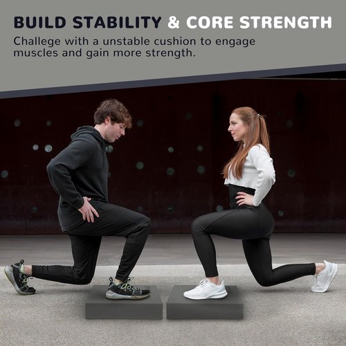 Fitvids Balance Pad - Nonslip Foam Stability Trainer for Core Strength | Ideal for Home Workouts