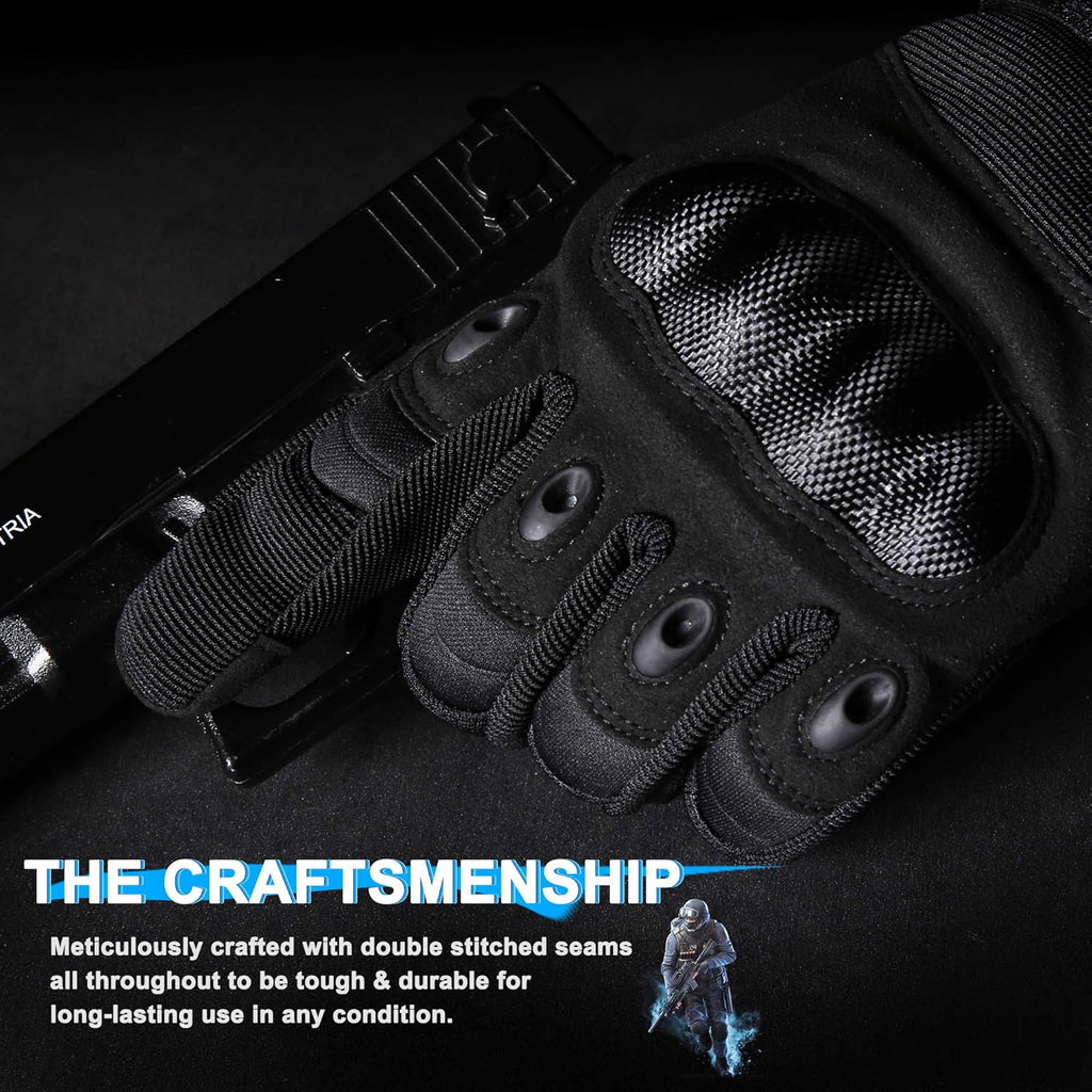 WTACTFUL Tactical Gloves - Touchscreen Airsoft & Motorcycle Gear for Men | Durable & Comfortable