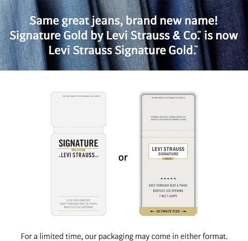 Levi Strauss Signature Gold Men's Straight Fit Jeans - Classic Style | Comfortable Everyday Wear