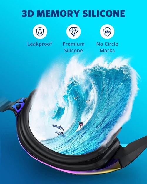 Aegend Swim Goggles - No Leak Design for Full Protection | Ideal for Adults & Youth