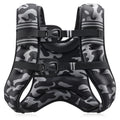 ZELUS Weighted Vest, 6lb/8lb/12lb/16lb/20lb/25lb/30lb Weight Vest for Men Women with Storage Pocket Reflective Strips for Workout Strength Training Running Muscle Building, Black Camo (16 lb)
