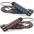 GoxRunx 2 Pack Jump Rope Skipping Rope for Workout, Jumping Rope for Fitness (Red Blue)
