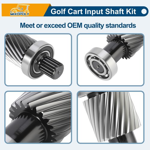 Mixopoly 19 Splines/21 Tooth Golf Cart Input Shaft Kit Replacement for EZGO Marathon 1988-1994 & TXT & Medalist 1994-up Electric Models Replace OEM # 26926-G01, 28095-G01, 612556,26926G01, 28095G01