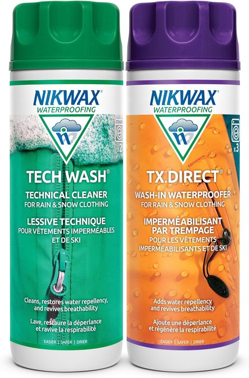 Nikwax Hardshell Cleaning & Waterproofing Duo-Pack | Essential Care for Outdoor Gear