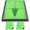 Golf Mat with Swing Path Feedback Detection Batting Golf Hitting Mat Golf Practice Mat for Indoor Outdoor Use Hitting Turf Mat for Chipping Driving Training Golf Accessories Golf Training Aid - 4PCS