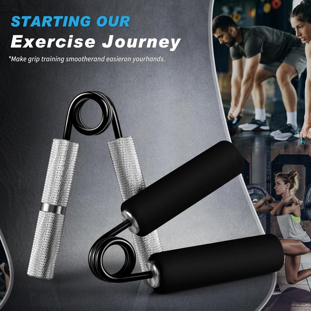 Skiennix Hand Gripper Strengthener Set | 50LB-300LB Grip Trainer for Muscle Building & Rehabilitation