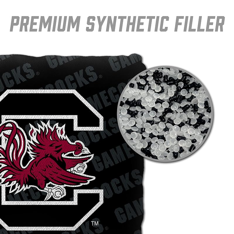 South Carolina Gamecocks Cornhole Bags - All Weather 6x6, 16 oz - YouTheFan Officially Licensed