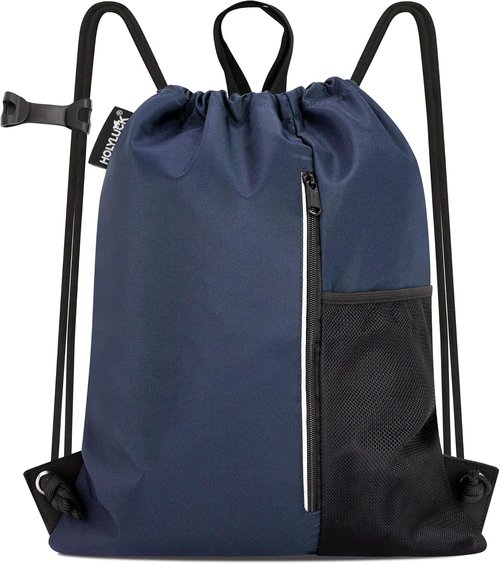HOLYLUCK Drawstring Backpack - Versatile Gym Bag for Men & Women | Ideal for Beach & Sports Activities