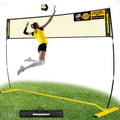 MangoStar Volleyball Net - 12FT Portable Adjustable Height Net for Backyard & Beach | Freestanding with Carry Bag