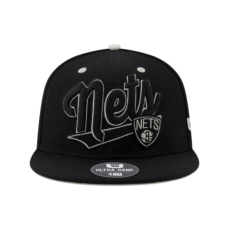 Ultra Game NBA Official Adjustable Hat Cap - Team Color, Brooklyn Nets, One Size