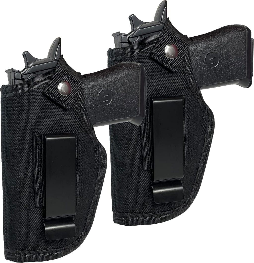 Skiennix Universal Gun Holster - Concealed Carry for Right/Left Hand Draw | Fits Subcompact & Compact Handguns, Black